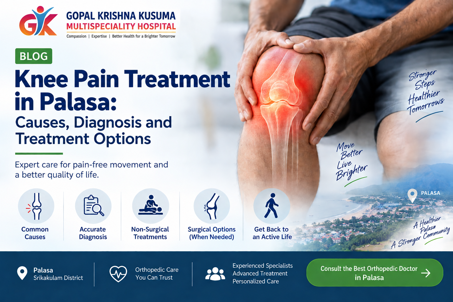 Knee Pain Treatment in Palasa: Causes, Diagnosis and Treatment Options